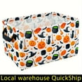 thumbnail image 2 of Pumpkin Leaf Storage Basket -Autumn Thanksgiving Decorative Organizer For Clothes,Toys & More-Collapsible Design For Easy Storage,Gift Basket Teacher Basket Book Basket,Halloween Basket,Shelf Baskets, 2 of 18