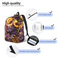 thumbnail image 4 of Yiaed Sunshine Cute Cat Sunflower Print Backpack, Premium Laptop Backpack, Travel Backpack for Women, Lightweight Backpacks, Comfortable Back Pack-Medium, 4 of 5
