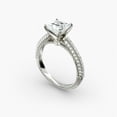 thumbnail image 4 of First Jewel Princess Cut 1.8 Ct Lab Created Diamond Wedding Anniversary Ring - Stamped 14K White Gold Plated Wedding Anniversary Ring - Diamond Ring for Women’s - Engagement Women’s Diamond Ring, 4 of 4