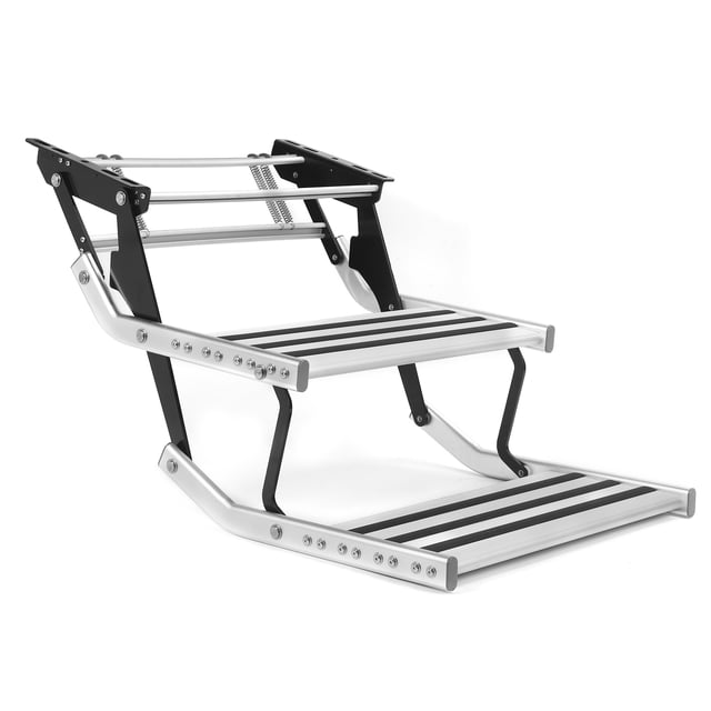 Pédale Double pour VR, la Pédale Est Anodisée, Durable et en Alliage d'Aluminium Brillant, Conception Pliable pour VR, Gain de Place pour VR et Autres Véhicules Modifiés