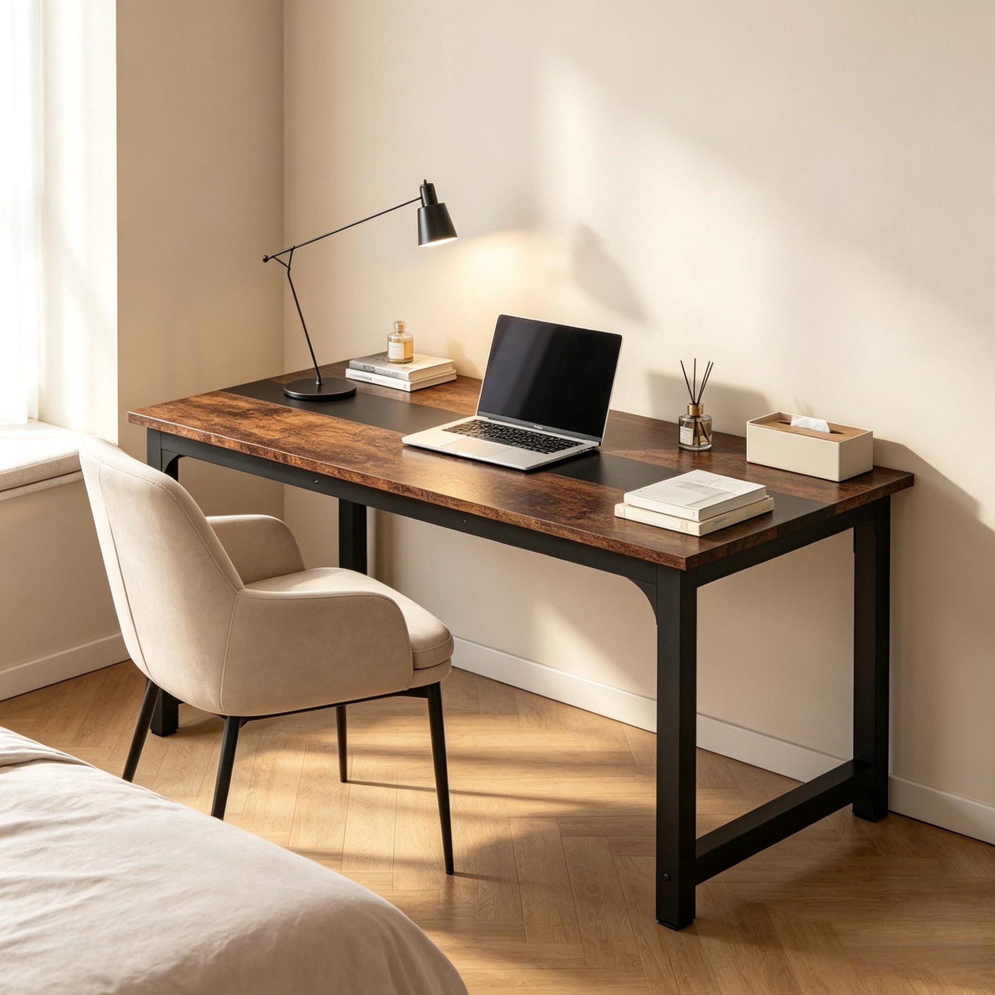 Minimalist Rectangular Conference Table, Meeting & Workstation Desk