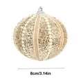 thumbnail image 4 of Xuniizn Christmas Ornaments Set - Christmas 8cm Christmas Tree Foam Pendant Christmas Decorations Pearl Hanging Colored, Gold, 4 of 8
