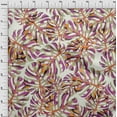thumbnail image 4 of oneOone Polyester Spandex Purple Fabric Tropical Leaf Sewing Material Print Fabric By The Yard 56 Inch Wide, 4 of 4