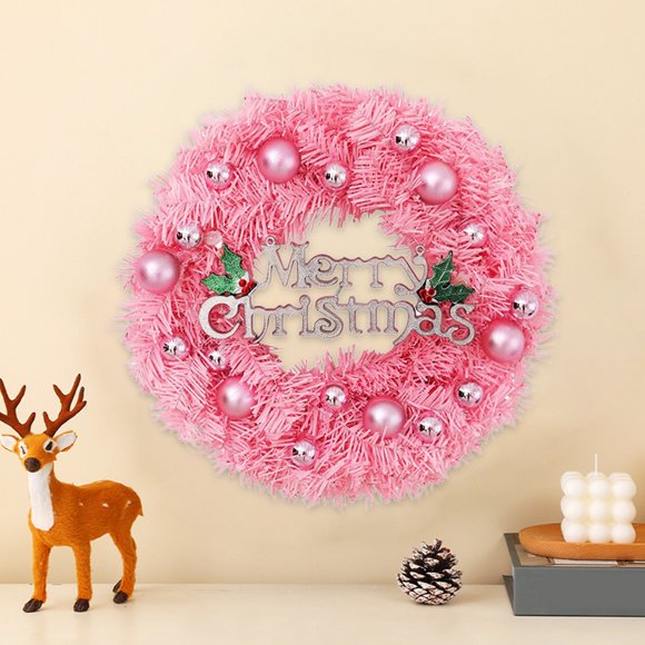 RKSTN christmas deals Christmas Lighting Decoration Wreath Style Artificial Christmas Wreath Door And Window Hanging Decoration Christmas Scene Decoration Props