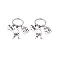 thumbnail image 4 of FUTUREORYY Silver Zinc Alloy Letter Carved Keychain Sturdy Key Holder for Real Industry and Daily Use 1PC, 4 of 8