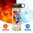 thumbnail image 6 of Fuzoiu Daisies And Wildflowers Print 18oz Insulated Sports Kettle, Outdoor Sport Gym Stainless Steel Water Bottle With Straw Lid, 6 of 8