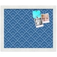 thumbnail image 2 of PinPix 15x12 Custom Cork Bulletin Board Peaks Modern Pattern Navy Poster Board Has a Fabric Style Canvas Finish, Framed in Peaks Modern Pattern Navy, by ArtToFrames (PinPix-1796), 2 of 6
