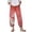 Red, variant on Ninth Pants for Women High Waist Straight Leg Baggy Casual Trousers Y2K Vintage Trendy 2026