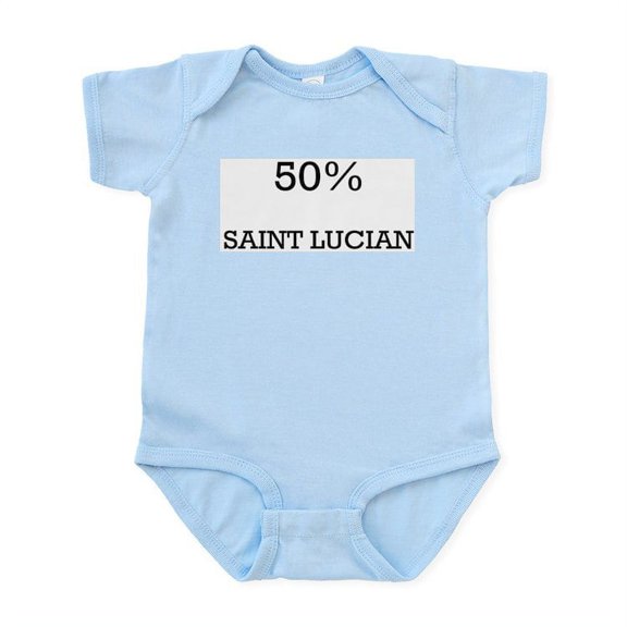 CafePress - 50% Saint Lucian Infant Bodysuit - Baby Light Bodysuit, Size Newborn - 24 Months