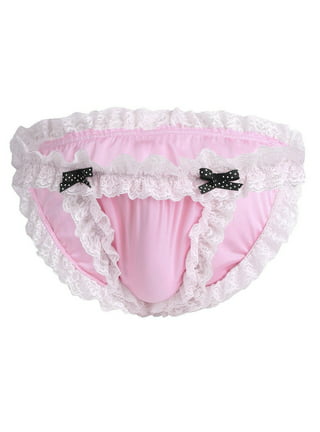 Sissy Panties for Men in Neon Pink. Crossdresser Sissy Lingerie