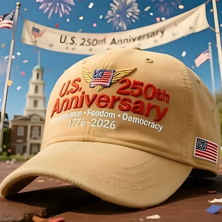 TELOLY 2026 New 250Th Anniversary Us Military Baseball Cap, Embroidered Marine Corps/Army Hat, Patriotic Independence Day Gift for Outdoor, Casual, Sports, Travel
