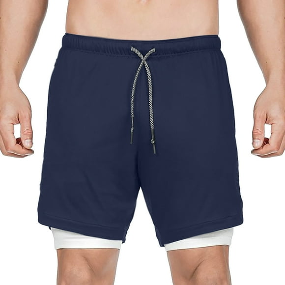 AKAFMK Shorts for Men,Men's and Big Men's Shorts,Men's Double Layer Sports Shorts Gym And Training Quick Dry Five Pants