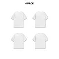 thumbnail image 3 of 4-Pack Men's 100% Cotton Crew Neck Short-Sleeve T-Shirts, 180g, 1.5% Shrinkage Rate, Bulk, 3 of 9