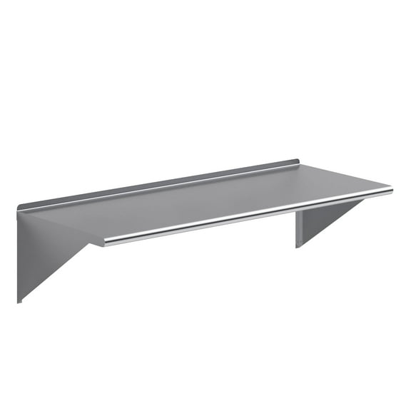 AmGood 24 in. x 60 in. Stainless Steel Wall Shelf | NSF Certified | Appliance & Equipment Metal Shelving | Kitchen, Restaurant, Garage, Laundry, Utility Room