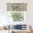 thumbnail image 7 of Black and White Harlequin Valance for Windows 1 Piece, Short Kitchen Bedroom Curtain with Rod Pocket 54" x 18", 7 of 7