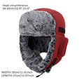 thumbnail image 3 of Windproof Winter Warm Trapper Trooper Hats Russian Aviator Cap Ear Flaps, 3 of 4
