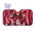 thumbnail image 1 of Hazbin Hotel Car Windshield Sunshade Foldable Sun Visor Front Window Sun Shade Small, 1 of 8