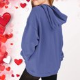 thumbnail image 4 of Qingpeng Kids Girls Casual Heart Print Long Sleeve Pullover Hoodie Sweatshirt Tops, 4 of 5