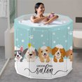 thumbnail image 6 of SLLINGLUO Foldable Bathtub for Adult Kids, No-Installation Portable Bath Tub for Baby Swimming Bathing Sauna Soaking Tub, Puppy, 6 of 7