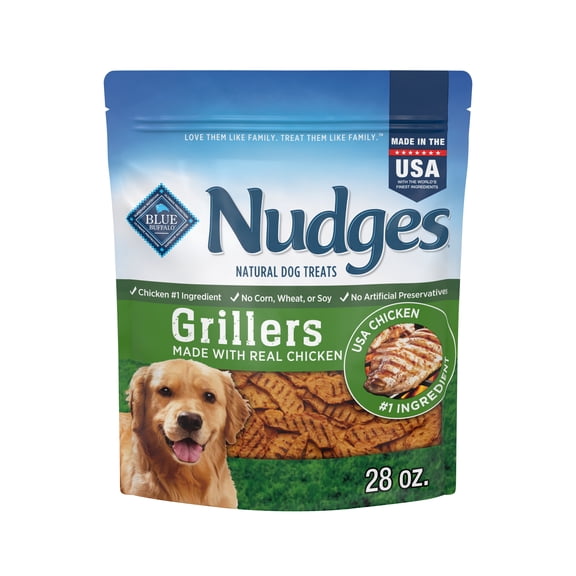 Blue Buffalo Nudges Grillers, Natural Dog Treats, Chicken, 28oz Bag