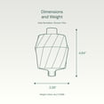 thumbnail image 4 of Aquabliss SF400 Revitalizing Shower Filter – Double Vitamin C & Tourmaline, 40% More Filtration – Reduces Chlorine for Skin, Hair & Nails – Chrome, 4 of 10