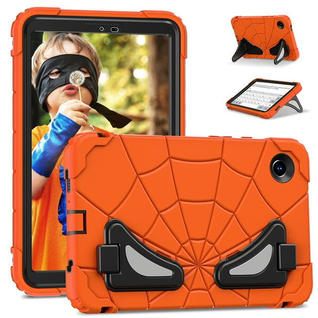 Étui Support pour Tablette pour Enfants pour Samsung Galaxy Tab A9 Plus 11 Pouces, Étui Support Antichute pour Samsung Galaxy Tab A9 8.7 Pouces 2023 Orange A9 Plus 11 Pouces