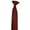 Wine Red, variant on Unisex Clip on Tie Solid Color Ties for Men and Women Pre Tied Adjustable Neckties for Formal Graduation School Uniform