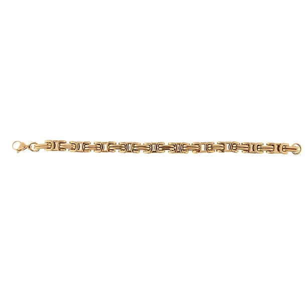 Brazalete de acero inoxidable Sunnimix Pulsera de cadena de eslabones cubanos oro