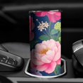 thumbnail image 3 of 20oz Colorful Floral Pattern Skinny Tumblers Stainless Steel Tumbler with Lid and Straw,Vacuum Insulated Double Wall Travel Tumbler Cups with Cleaning Brush for Coffee,Tea, 3 of 6