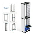 thumbnail image 4 of Yolispa PS5 Game Disc Storage Rack, Video Game Storage Tower for PS5/PS4/Xbox, Universal Game Disc Holder Stand Holds 36 Discs, Vertical Organizer for Gaming Accessories, 4 of 13