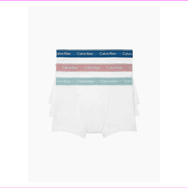 Calvin Klein Men's NB4002-933 Cotton Classic Fit 3-Pack Trunk White Size M Calvin Klein Men's NB4002-933 Cotton Classic Fit 3-Pack Trunk White Size M