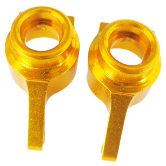 Soporte de buje trasero Tholdsy RCGOFFLOW 2 uds aleación de aluminio para 1/18 HIMOTO E18XB E18XBL E18DB E18DBL Dorado
