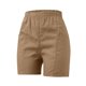 thumbnail image 5 of Pantalones cortos informales de cintura alta con cordón para mujer - Poliéster, estampados, cintura elástica, bolsillos para primavera/verano, 5 of 7