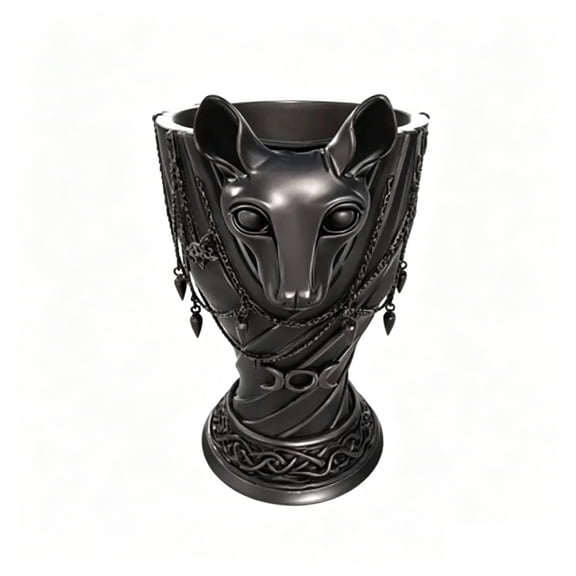 Gothic Resin Vase, Decorative Skull and Bat Flower Vase, Vintage Black Tabletop Vase for Dried Flowers, Halloween Home Decor, Living Room, Office, Shelf Decoration