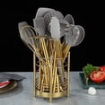 thumbnail image 2 of ReaNea Gold 38 Pieces Silicone Kitchen Utensils Set With Sturdy Stainless Steel Utensil Holder, 2 of 6