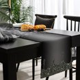 thumbnail image 3 of Black Grey Table Runner 120 Inches Long, Modern Abstract Diamond Luxury Gradient Kitchen Dining Burlap Linen Tablerunner for Small/Round/Square/Wedding/Coffee/Dining Table Party Home Décor 13 x 120, 3 of 8