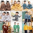 thumbnail image 2 of Pijamas de algodón para niños y niñas, ropa de dormir de Navidad, de animales, 2 of 4