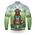 thumbnail image 2 of Happy Easter Hello Spring Chesapeake Bay Retriever Playing Football All Over Print 3D Baseball Jacket Chessie Dog Lover Bomber Jacket Softball - 13003, 2 of 6