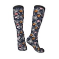 thumbnail image 5 of Lsque Hawaiian Style Printed Crew Socks Men's Women's LightWeight Thin Casual Calf Socks ,Knee High Socks,Cotton Socks, 5 of 9