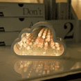 thumbnail image 5 of Lámpara de Noche Belug con Espejo Nube y Tulipanes Artificiales Blanco, 5 of 5