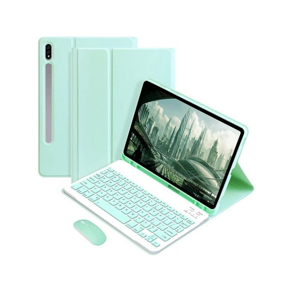 Keyboard Case with Wireless Mouse Combo for Samsung Galaxy Tab S9 11 Inch 2023 Model SM-X710 SM-X716B SM-X718U Smart Folio Cover with Magnetic Detachable Wireless Bluetooth Keyboard