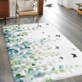 thumbnail image 2 of Eucalyptus Leaves 3x5 Area Rugs for Living Room, Green Leaf Butterfly Botanical Non Slip Floor Mat Washable Low-Profile Indoor Carpet for Bedroom, Dining Room, Bathroom, 2 of 9