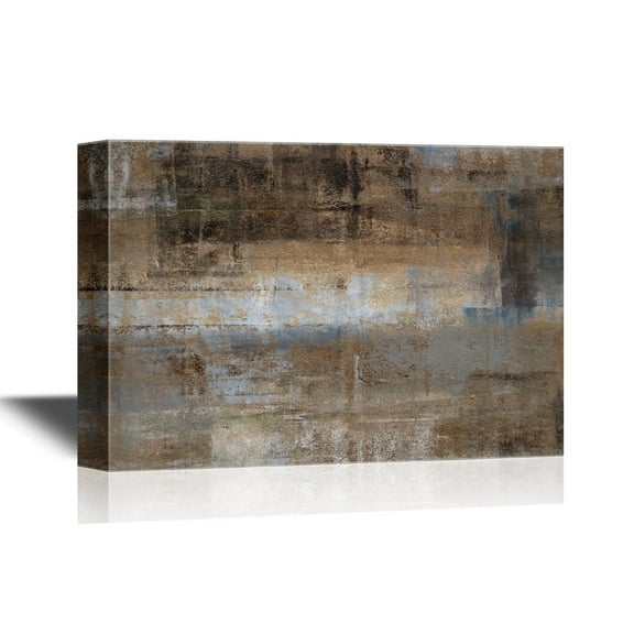 wall26 - Canvas Wall Art - Abstract Rusty Grey Color Composition - Gallery Wrap Modern Home Art | Ready to Hang - 32x48 inches