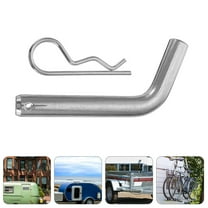 SWETRACE Trailer Hitch Lock 1 Set of Durable Iron Material in Silver Finish