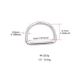 thumbnail image 1 of Langgg D-ring Webbing Harness Buckle Fittings Universal Small Stainless Steel Fixing Hoop Fixator Tools Weight Belt Rings 1.5in 5Set, 1 of 6