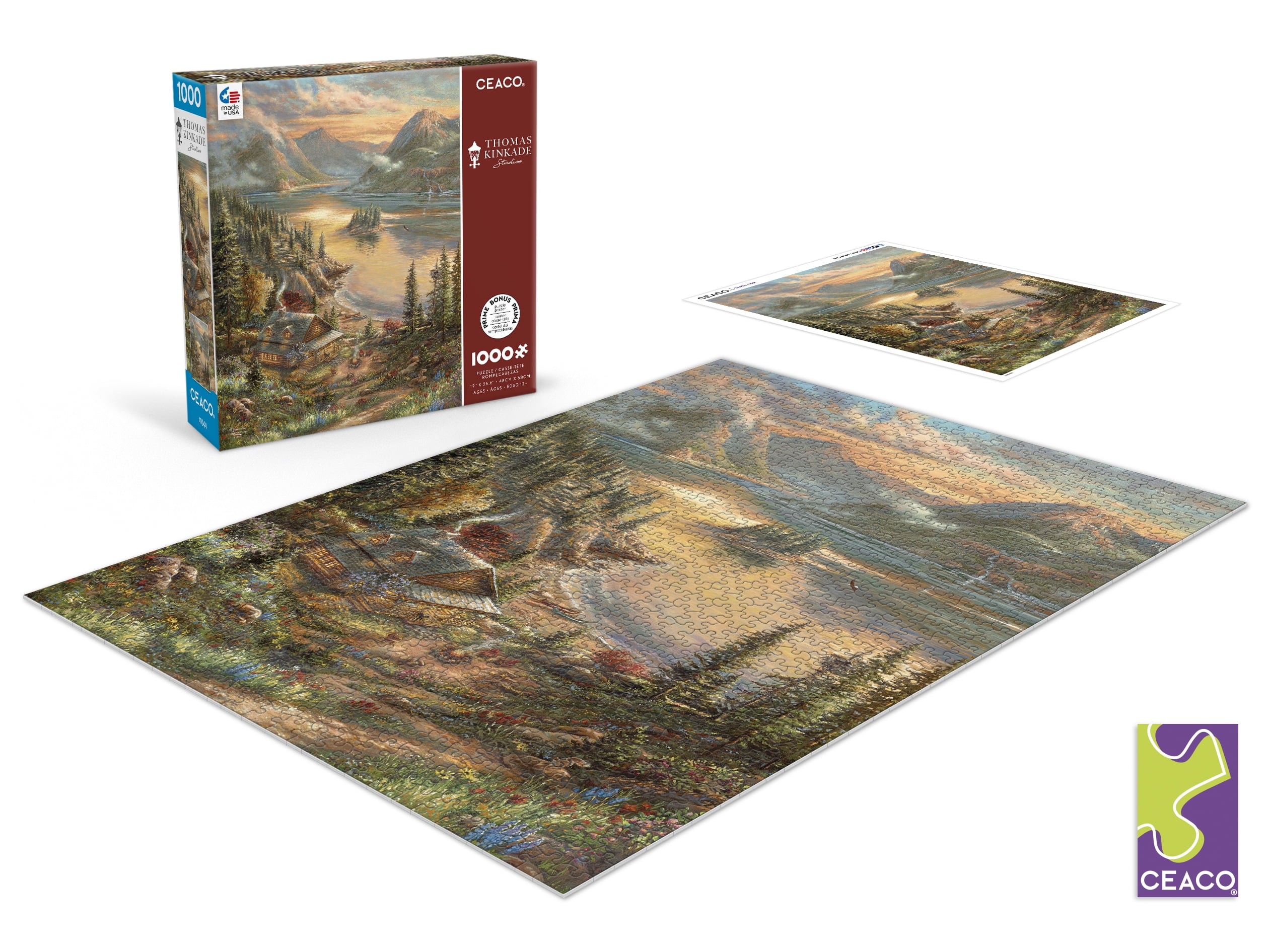 Ceaco 1000 Piece Lakeside Splendor Interlocking Jigsaw Puzzle