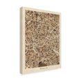 thumbnail image 2 of Trademark Fine Art 'Berlin Germany City Map Brown' Canvas Art by Michael Tompsett, 2 of 4
