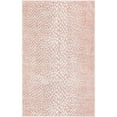 thumbnail image 2 of Unique Loom Kamala Washable Collection Area Rug - Animal print (4' 1" x 6' 1" Rectangle Rose Pink/Ivory), 2 of 9