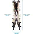 thumbnail image 5 of NOVA Lightweight Transport Chair, Folds Compact for Car Trunks and Storage Champagne Plaid 19", 5 of 7