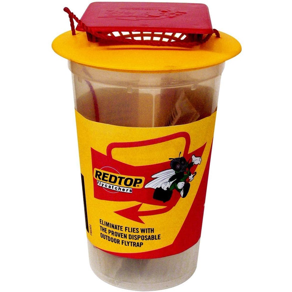 REDTOP Flycatcher Cup Trap 100 NonToxic Disposable Outdoor Fly Trap